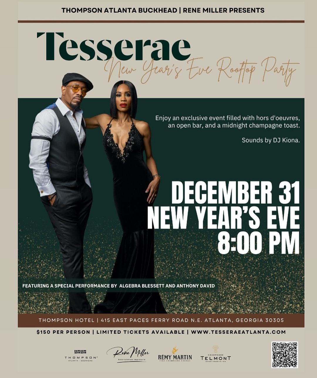 Tesserae New Year’s Eve Rooftop Party with Algebra Blessett and Anthony ...