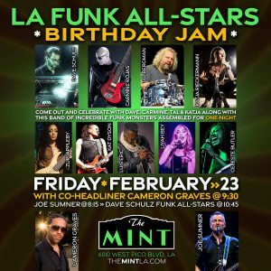 Dave Schulz’s LA Funk All-Stars / Cameron Graves / Joe Sumner