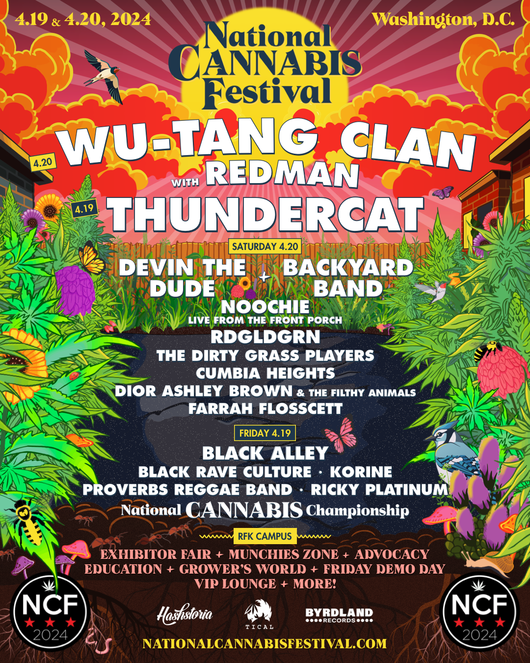 National Cannabis Festival 2024 at RFK Stadium Festival Grounds on Sat