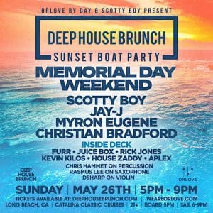Deep House Brunch BOAT PARTY [Memorial Day Sunday]
