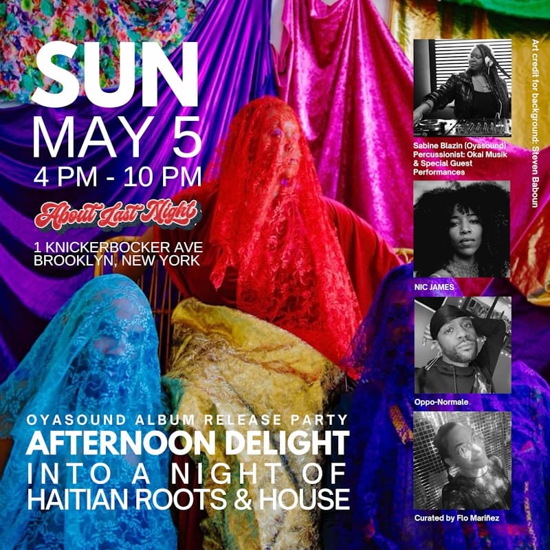 Oyasound Album Release | Afternoon Delight • Haitian Roots & House