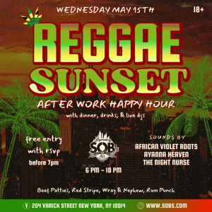 Reggae Sunset: After Work Happy Hour