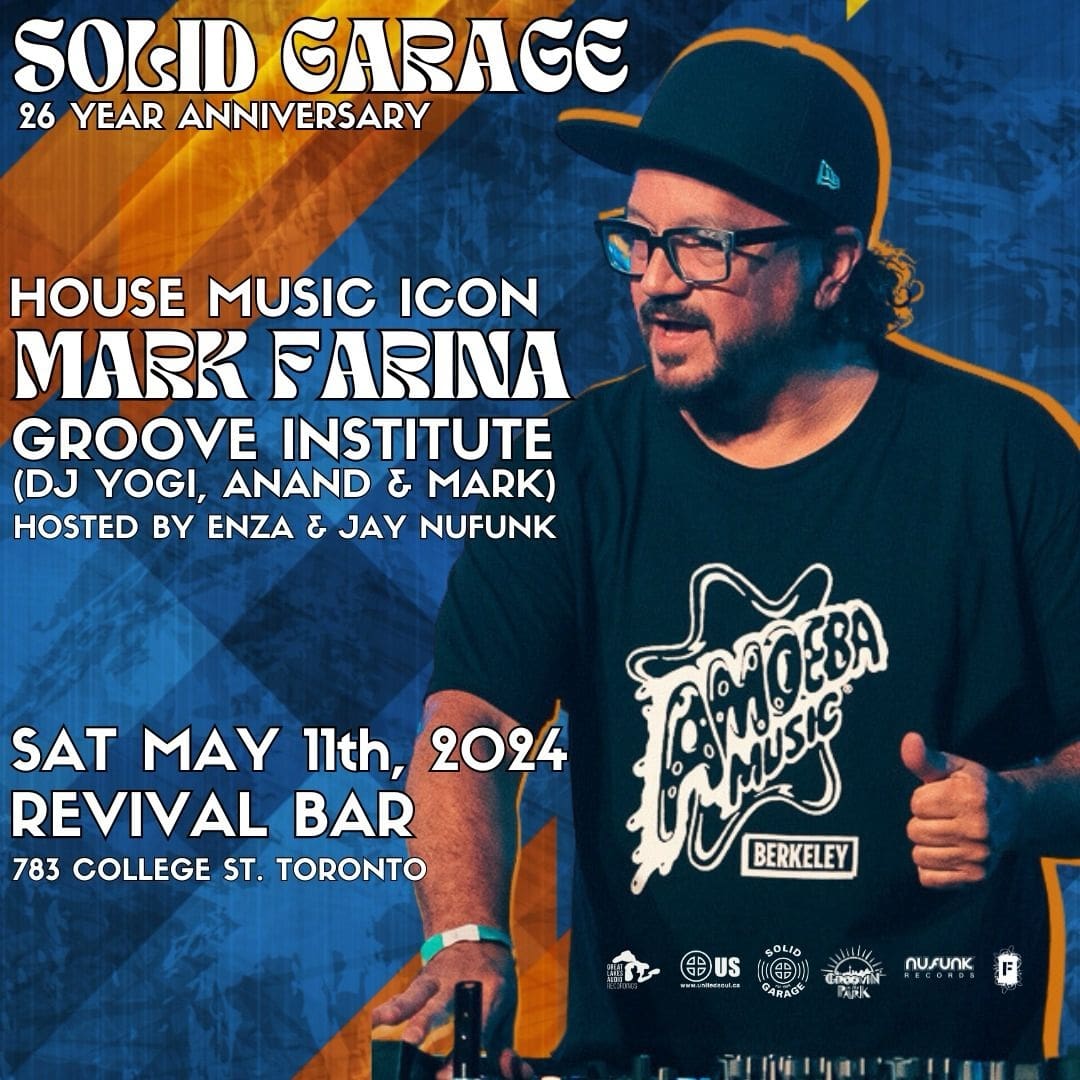 Solid Garage 26 Party w/ Mark Farina & Groove Institute