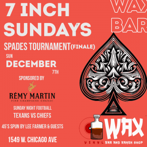 7 Inch Sundays at Wax Vinyl Bar