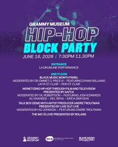 GRAMMY Museum 2026 Hip-Hop Block Party