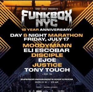 FUNKBOX NYC 18-Year Anniversary Day-Into-Night Marathon