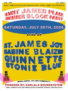 Annual Saint James Place Block Association Summer Block Party