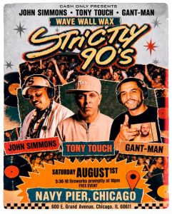 Strictly ’90s with residents DJs John Simmons, Tony Touch, and Gant-Man