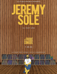 LE FRIQUE SONIQUE Presents: Jeremy Sole – All Night Long
