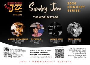 Leimert Jazz Festival presents 2026 Sunday Jazz Monthly Concert Series
