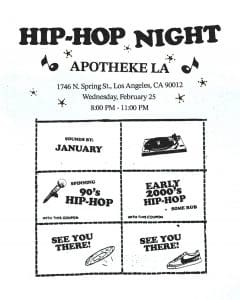 HIP-HOP NIGHT with sounds by DJ January