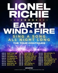 Lionel Richie and Earth, Wind & Fire – Sing a Song All Night Long