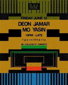 Black Music x Jama presents Deon Jamar & Mo Yasin