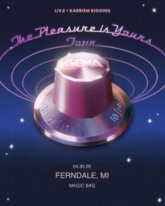 GENA – The Pleasure is Yours Tour ft. Liv.e & Karriem Riggins