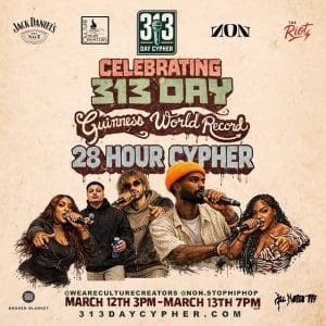 Celebrating 313 Day: Guinness World Record 28-Hour Cypher