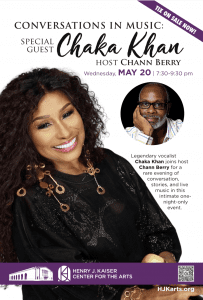 Conversations In Music: Special Guest Chaka Khan and Host Chann Berry