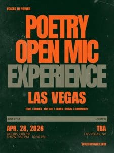 Las Vegas – a Poetry Open Mic Experience | Voices In Power