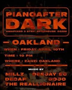 Pianoafterdark Oakland ft. Millz, Deejay EC, Decap, Jojo, and The Reallionaire