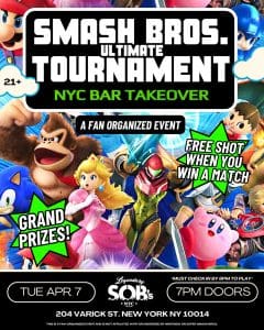 Smash Bros. Ultimate Tournament: NYC Bar Takeover