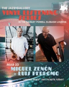 Vinyl Listening Series – Miguel Zenón + Luis Perdomo – Salsa Night!