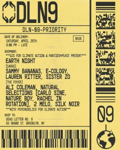 Earth Night – Ali Coleman, E-Cology, Sammy Bananas, Lauren Ritter, Sister Zo + more
