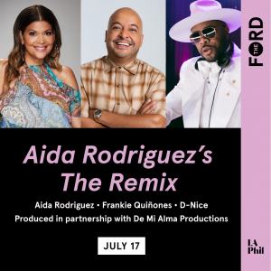 Save 20%: Aida Rodriguez’s Comedy Remix ft. D-Nice, Frankie Quiñones, Chris Spencer, DJ Q, Macy Gray, Sarah Jones, Justina Machado, and more.
