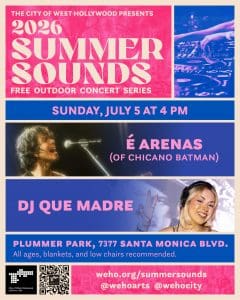 É Arenas (of Chicano Batman) and DJ Que Madre at Summer Sounds