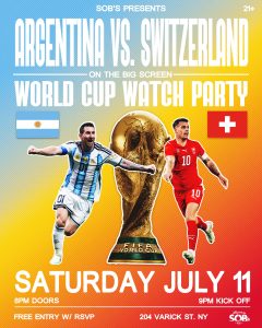 Argentina vs Switzerland: World Cup Watch Party (Quarter Finals)