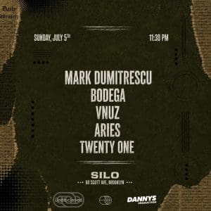 Mark Dumitrescu / Bodega / VNUZ / Aries / Twenty One