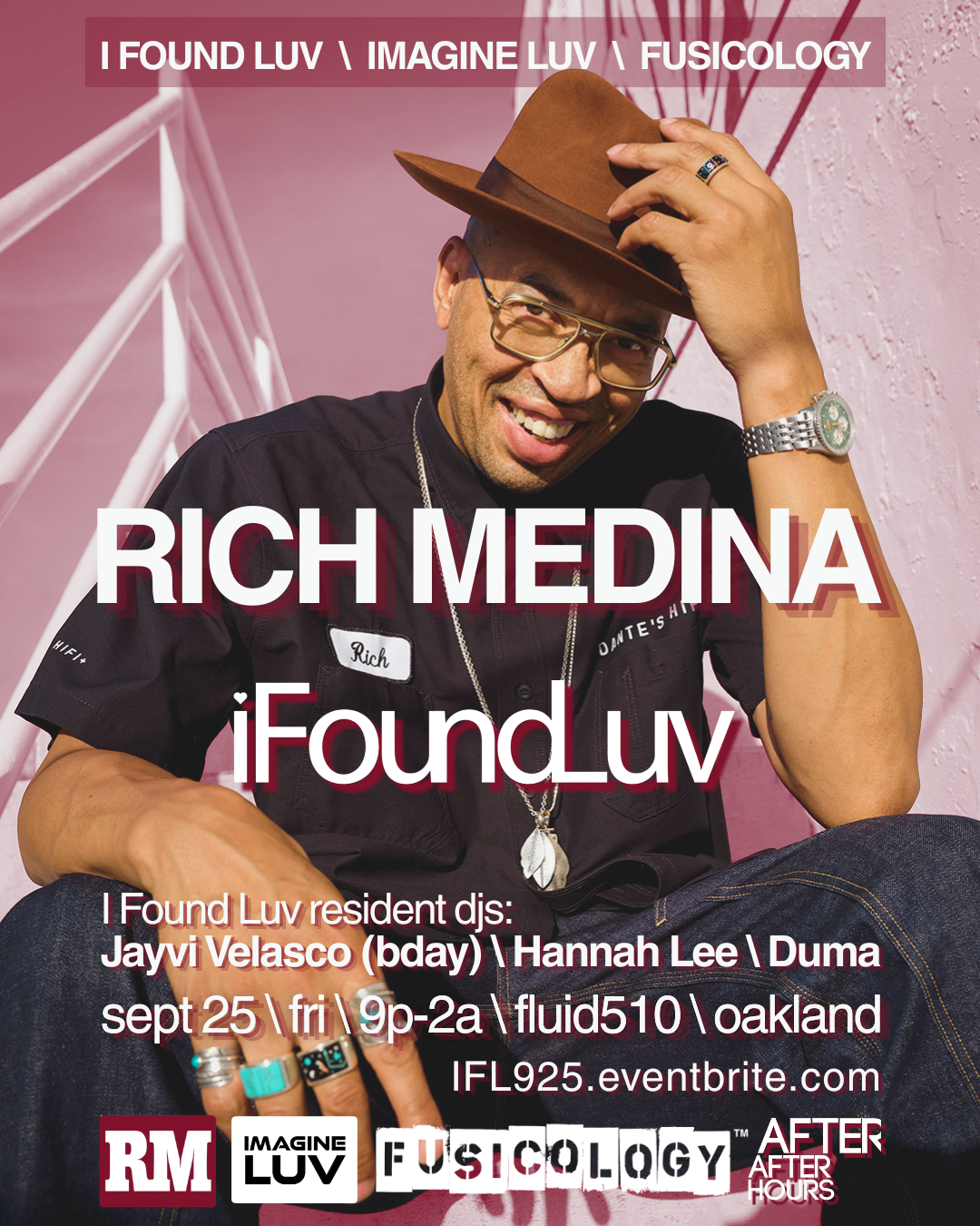 Rich Medina at I Found Luv w/ resident DJs Jayvi Velasco, Hannah Lee, Duma