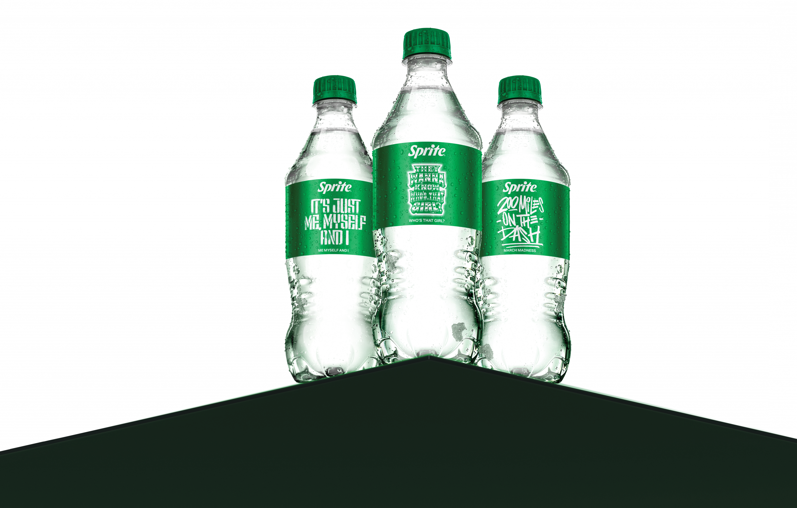 Sprite Living Tracklist bottles featuring collectible hip-hop lyric packaging
