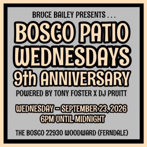 9th Anniversary of Bosco Patio Wednesdays
