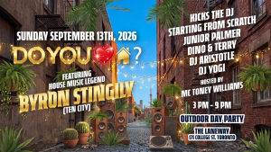 Do You Love House Day Party w/ TEN CITY’s Byron Stingily at The Laneway