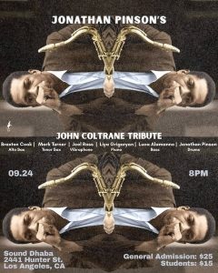 Jonathan Pinson’s John Coltrane Tribute