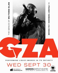 GZA of WU TANG CLAN Performing LIQUID SWORDS Album LIVE